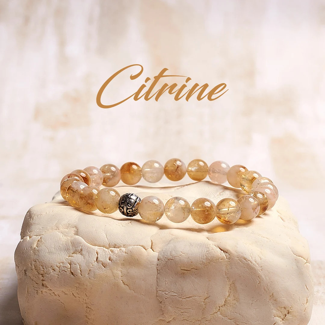 Citrine Crystal Bracelet, Abundance Crystal Bracelet, Energy Crystals, Stress Relief Gift, Anxiet... | Etsy (US)