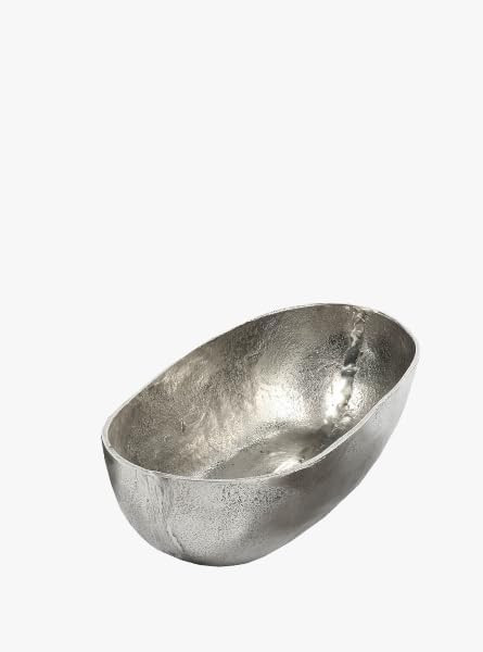 Raw Nickel Oval Bowl, Small | Amazon (US)