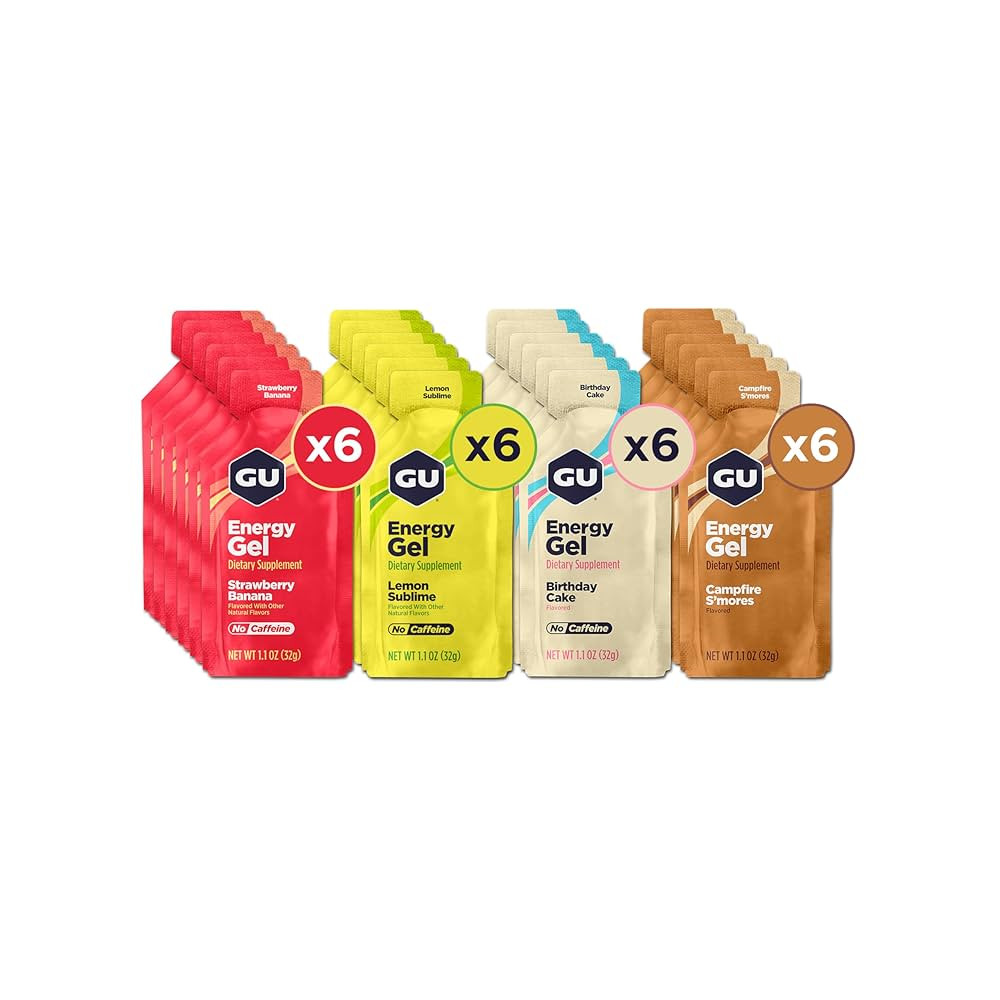 GU Energy Original Sports Nutrition Energy Gels, 24-Count, Vegan, Gluten-Free, Kosher, and Dairy-... | Amazon (US)