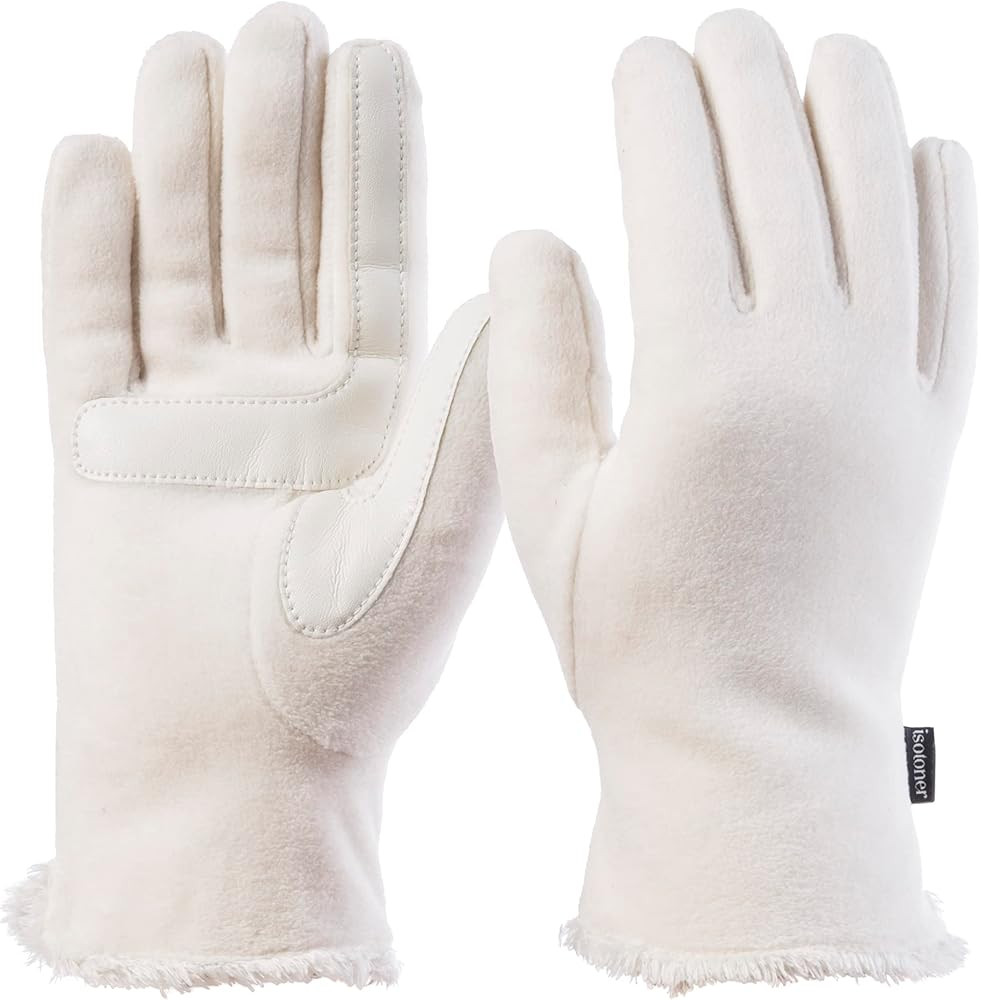 isotoner womens Stretch Fleece Gloves With Microluxe Lining and Smart Touch Technology | Amazon (US)