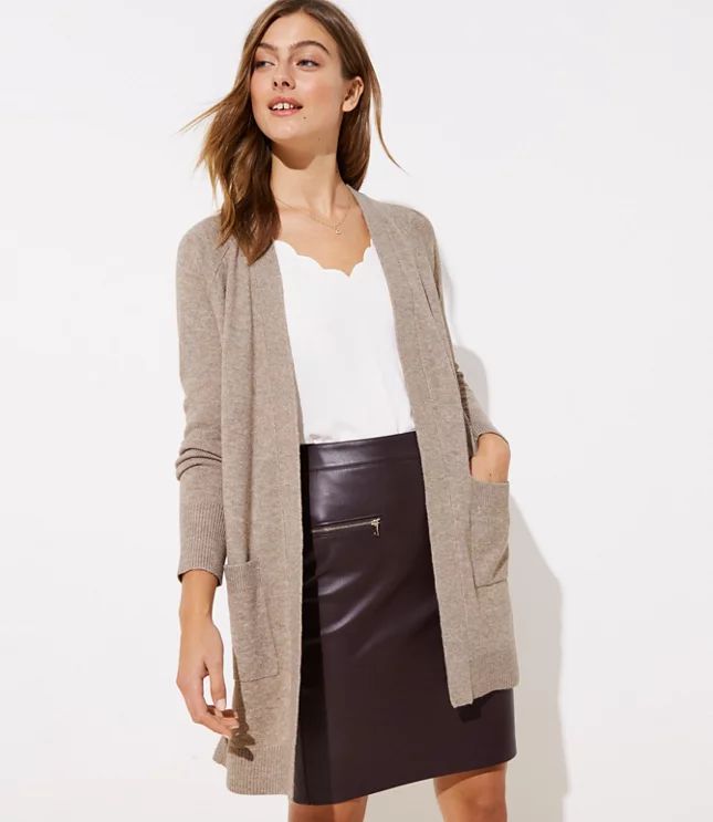 Pocket Open Cardigan | LOFT | LOFT