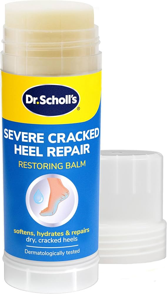 Dr. Scholl's Severe Cracked Heel Repair Restoring Balm 2.5oz, with 25% Urea for Dry, Cracked Feet... | Amazon (US)