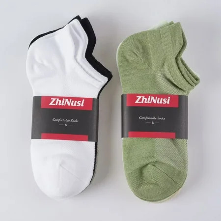 ZHINUSI Ankle Running Socks for Women Multicolored Athletic Sports Socks with Heel Tab for Sneakers 6 Pack Size 9-11 | Walmart (US)