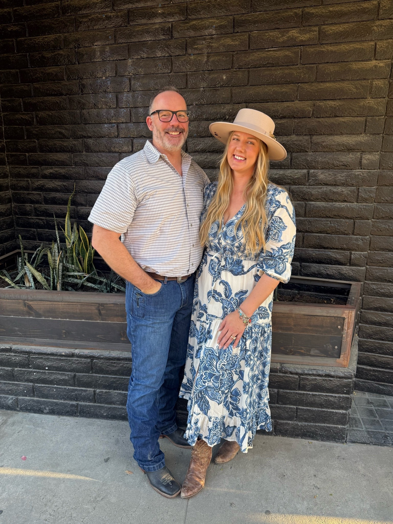 Date night outfit! We enjoyed a comedy show for our friend’s birthday! cowboy boots | blue dress | cowboy hat | men’s western jeans

#LTKOver40 #LTKTall #LTKMens