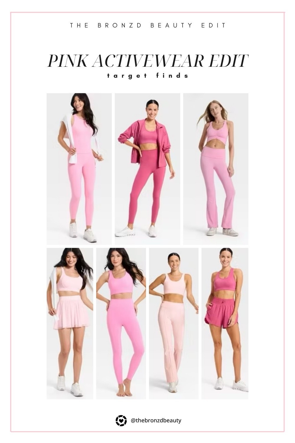 target pink activewear, pink workout sets, affordable pilates outfits, target activewear finds, spring workout clothes, soft life fitness outfits, pink leggings and sports bras, target athleisure edit, LTKActive

#LTKPetite #LTKMidsize #LTKfitnessgoals