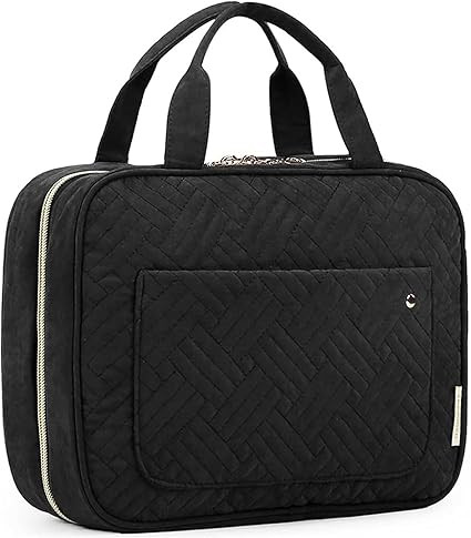 BAGSMART Toiletry Bag Travel Bag with Hanging Hook, Water-resistant Makeup Cosmetic Bag Travel Or... | Amazon (US)