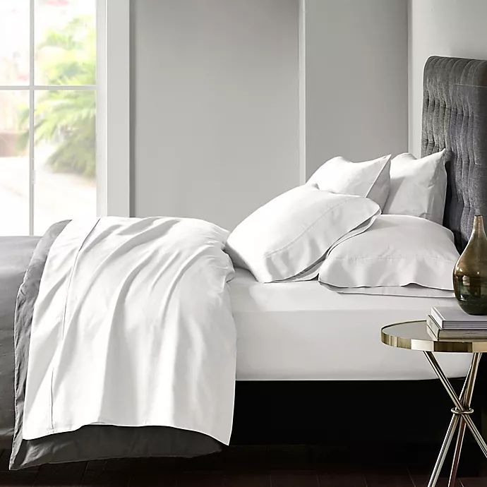 Madison Park 800-Thread-Count Cotton Blend Sateen California King Sheet Set in White | Bed Bath & Beyond