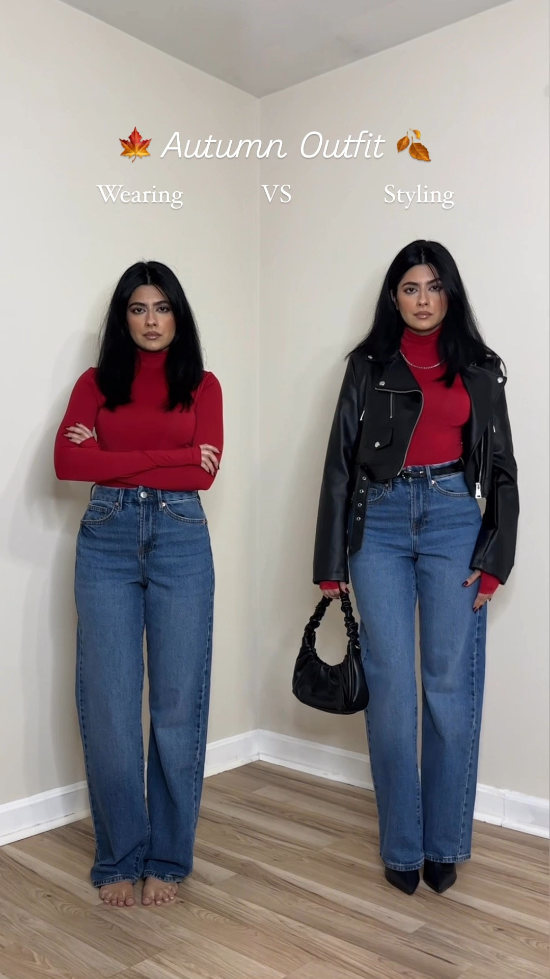 Fall outfit, fall fashion trends, fall outfit wearing vs styling, autumn style, autumn fashion, autumn outfit, preppy outfits, easy fall outfits, styling tips, styling outfits, how to style, what to wear, everyday outfit, jeans outfit, jeans style, styling leather jacket, casual chic outfit, casual chic style, everyday elevated fall winter outfit, casual chic outfit, boots

#LTKCyberWeek #LTKSaleAlert #LTKStyleTip