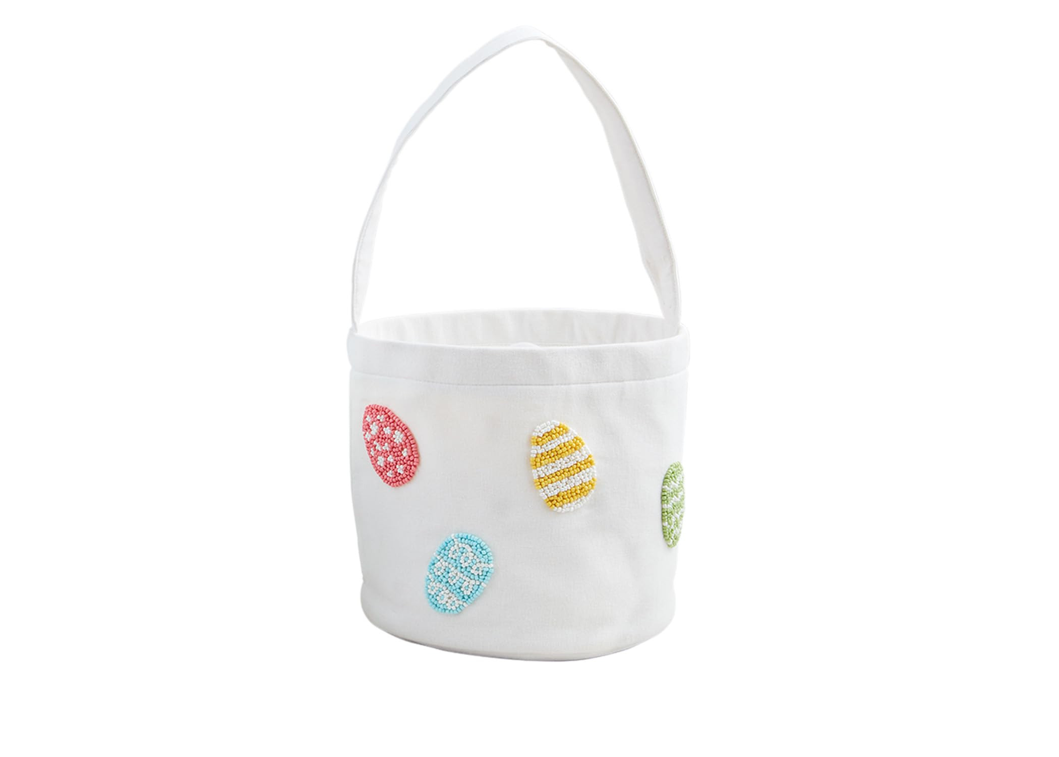 Mud Pie Easter Egg Beaded Bucket; 7 1/2" x 8 1/2" | Amazon (US)