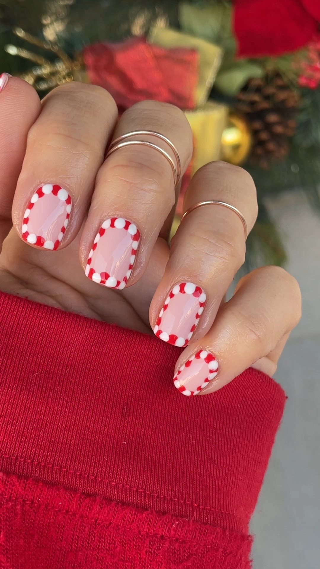 Peppermint nails - have you tried them yet? All products linked!

#LTKbeauty #LTKHoliday
