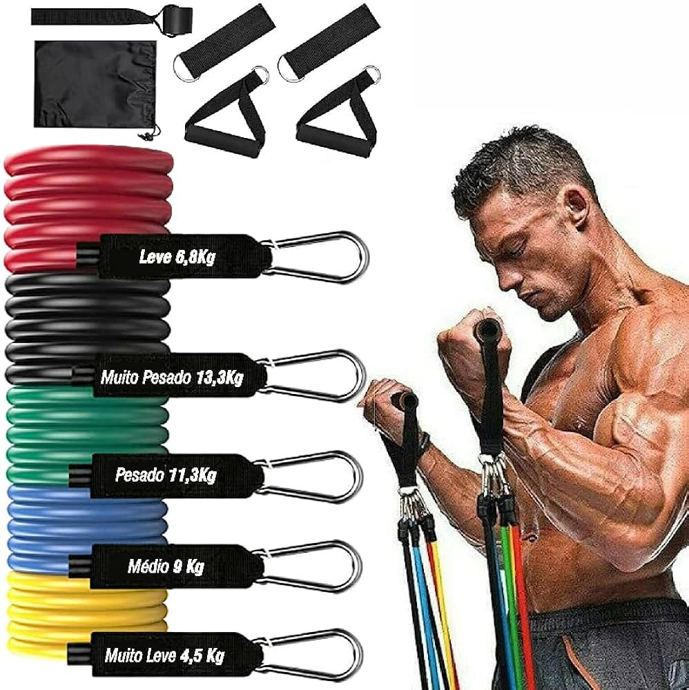 Elástico Apoio Para Treino Crossfit Adutor Academia Fit Pés Kit Elástico De Tensor Apoio Mais ... | Amazon (BR)