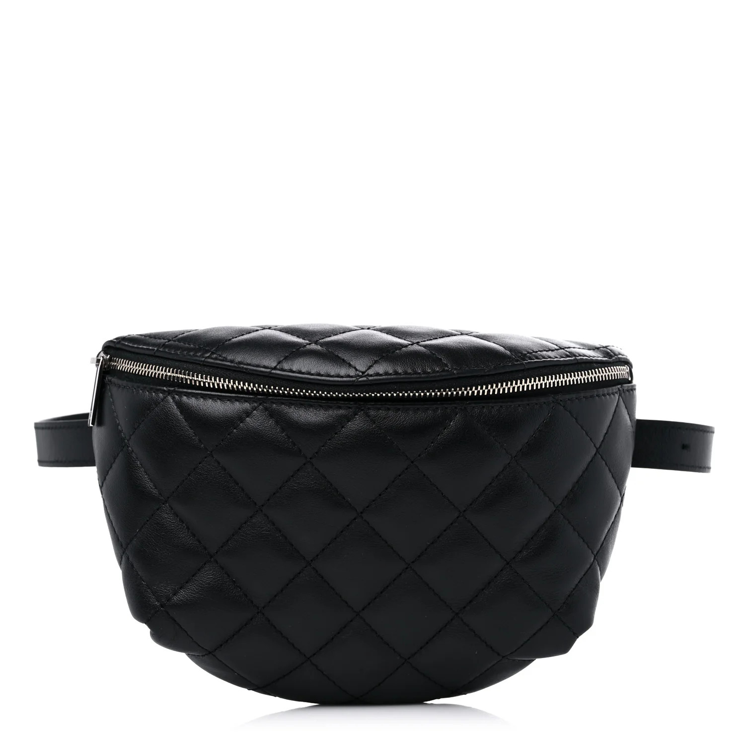 Calfskin Quilted Waist Belt Bag Black | FASHIONPHILE (US)