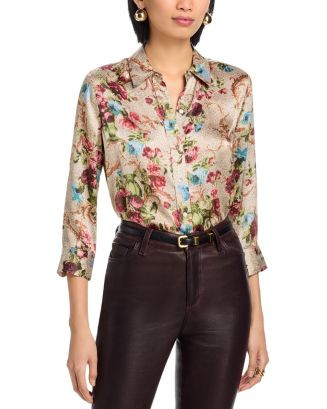 Dani Printed Silk Blouse | Bloomingdale's (AU)
