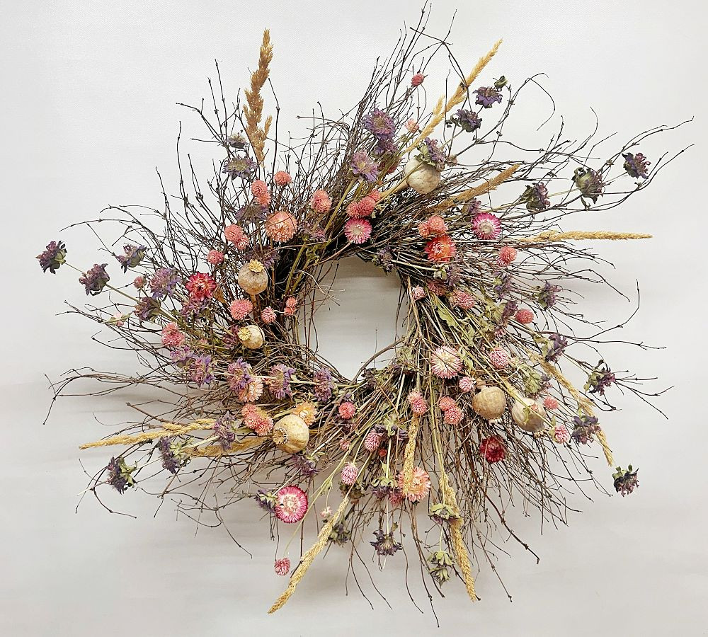 Handmade Dried Spring Awakening Wreath | Pottery Barn (US)