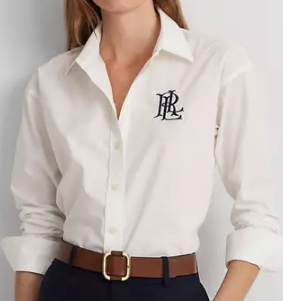 This Ralph Lauren button up shirt  
You need this it’s so chic 