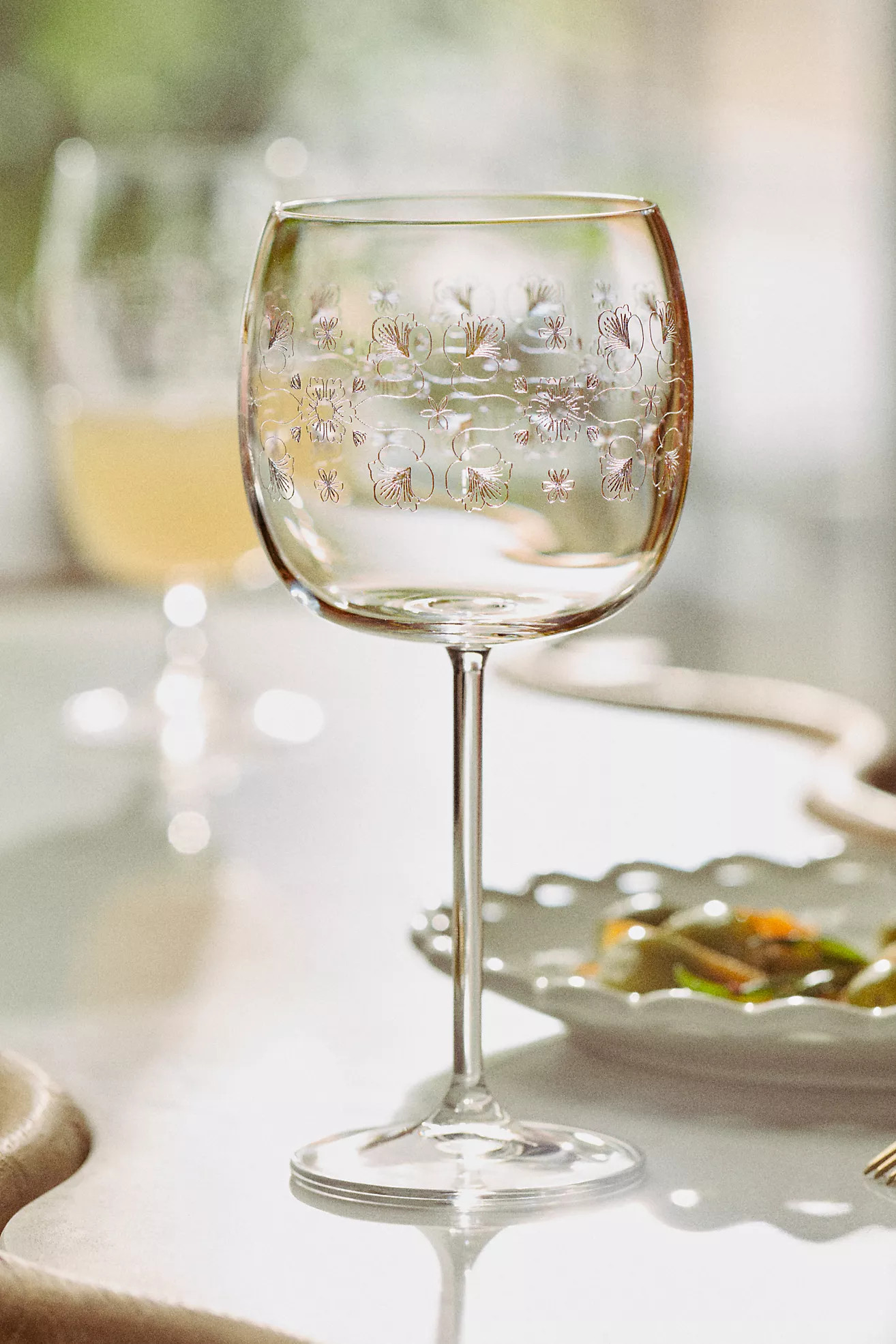 Flora Wine Glasses, Set of 4 | Anthropologie (US)