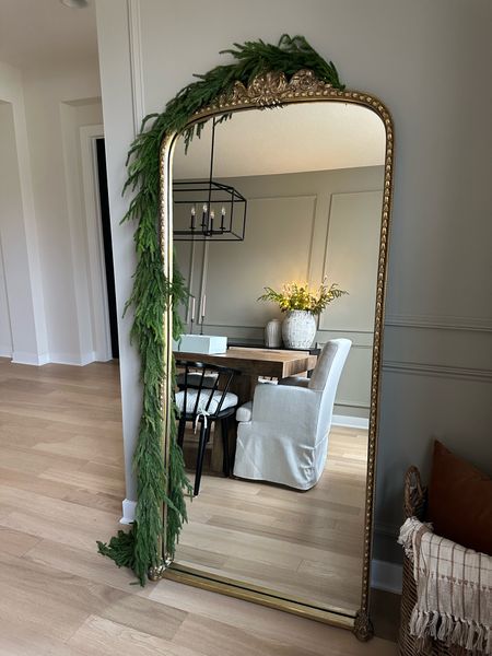Norfolk real touch pine FTW! 🌲 using 2 garlands on my mirror and have 4 of the stems in the vase with the pre-lit branches set. 

Code SAVE21 for 21% off the Norfolk pieces! 

#LTKHolidaySale #LTKSeasonal #LTKHoliday