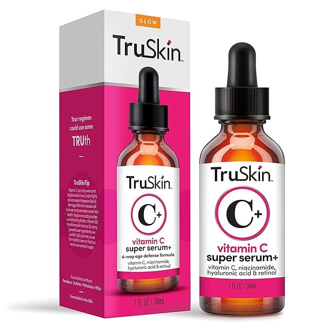 TruSkin Naturals Super Vitamin C Face Serum with Niacinamide, Retinol, Hyaluronic & Salicylic Aci... | Amazon (US)