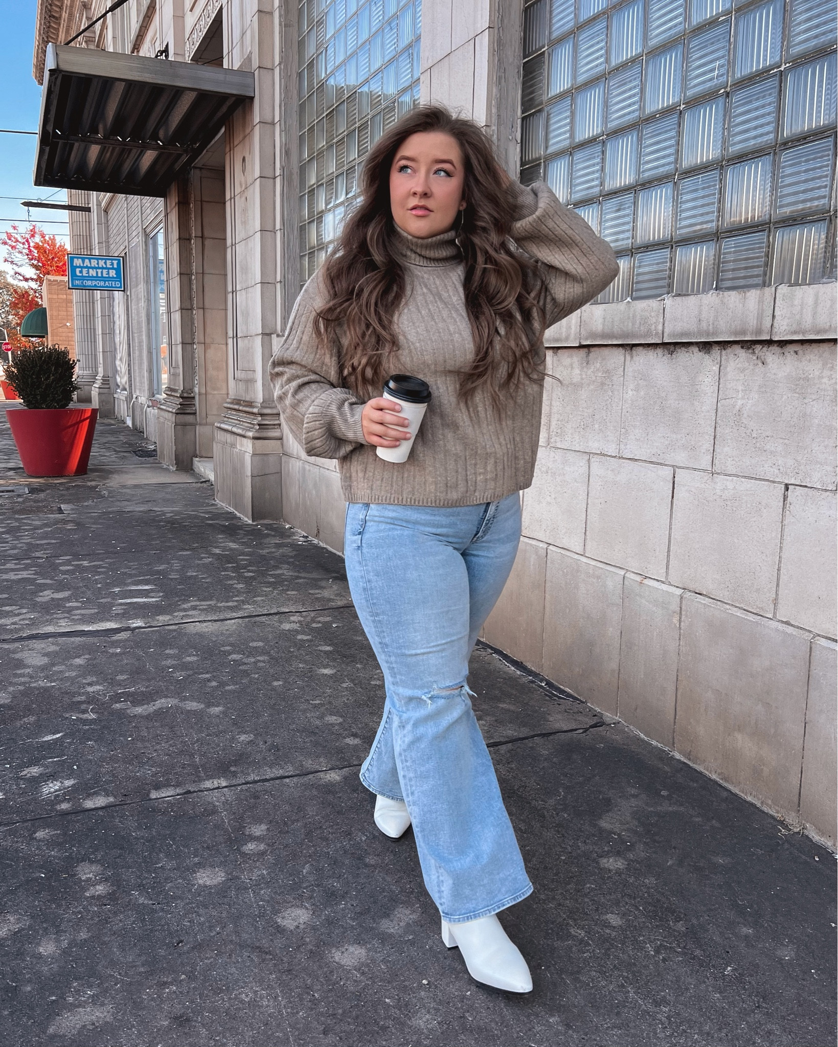 Black Friday at Express!! My fave wide leg jeans are on major sale (wearing the 12S)! And my ribbed turtleneck (L) is SO SOFT and 50% off!! 

#LTKcurves #LTKunder50 #LTKsalealert