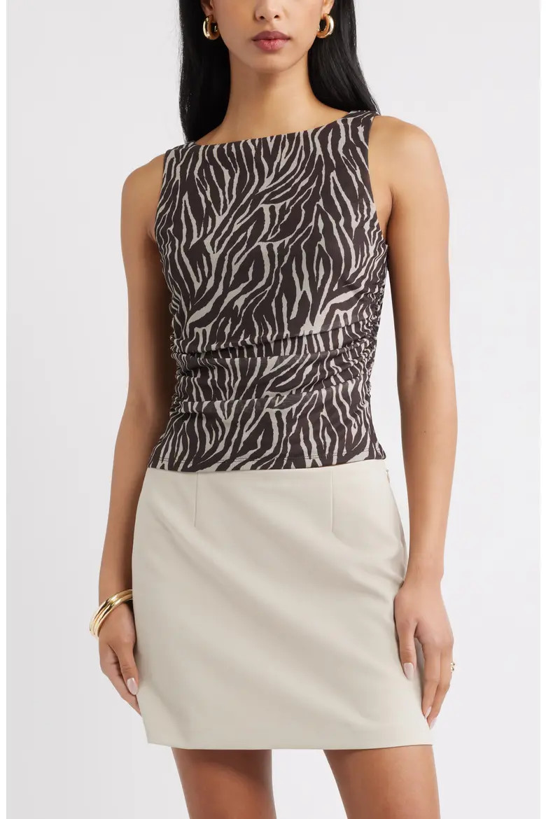Ruched Mesh Tank (Women) | Nordstrom | Nordstrom
