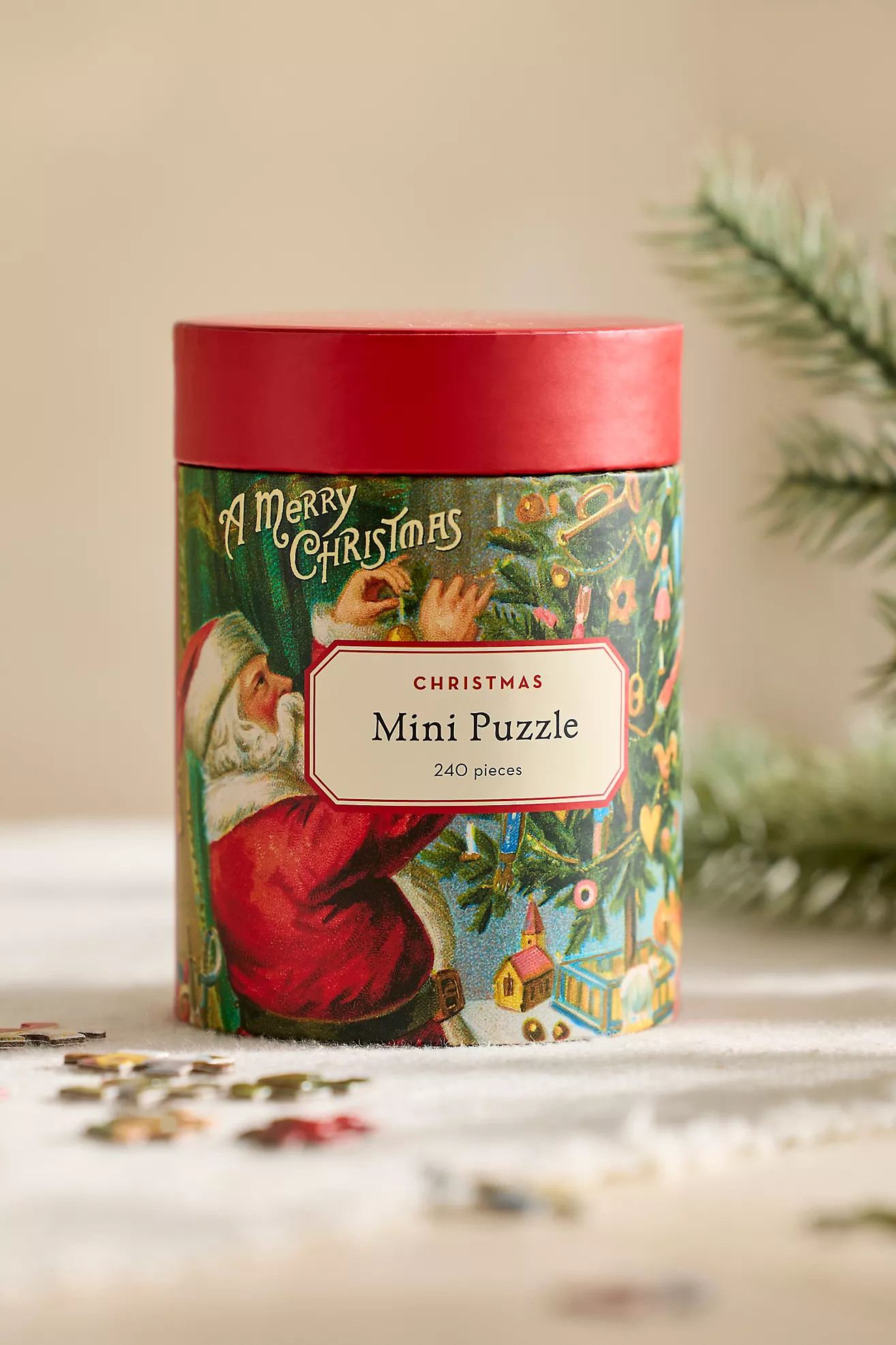 Vintage Christmas Mini Puzzle | Anthropologie (US)