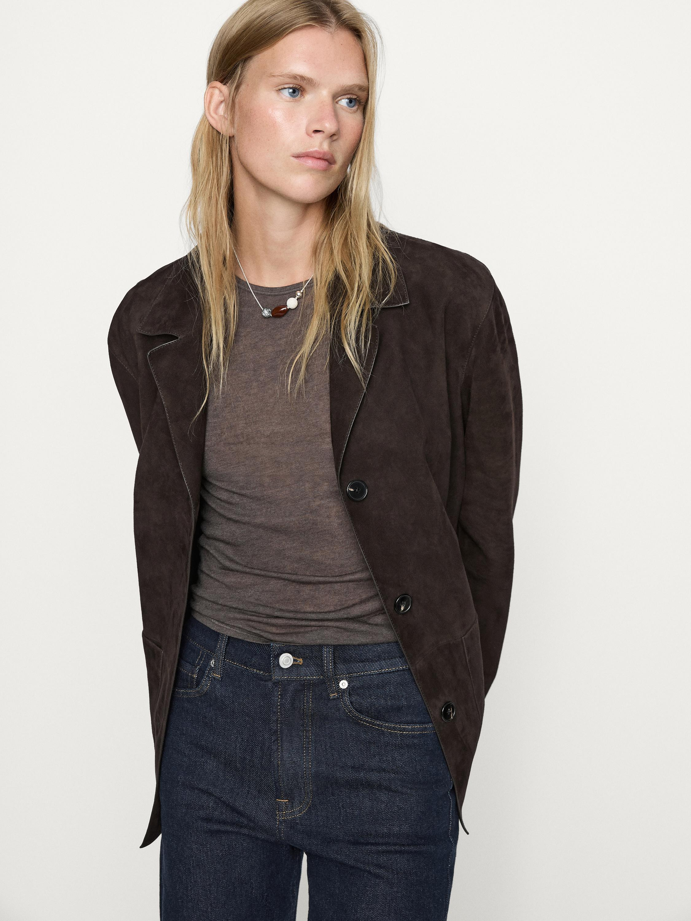 High-waist straight-leg comfort jeans | Massimo Dutti US