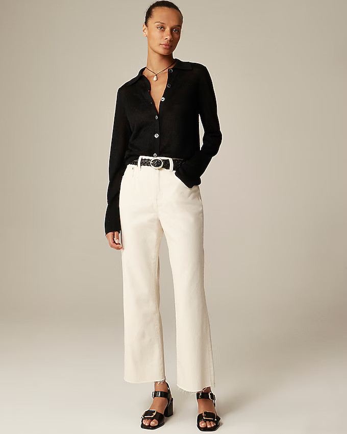 Mid-rise relaxed kickout jean | J. Crew US