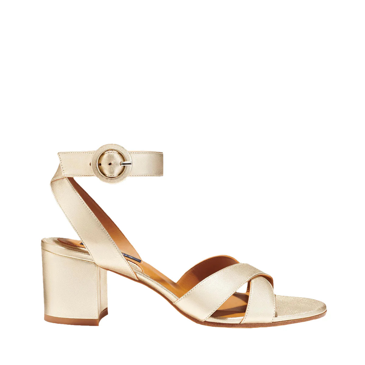 The City Sandal in Champagne | Over The Moon