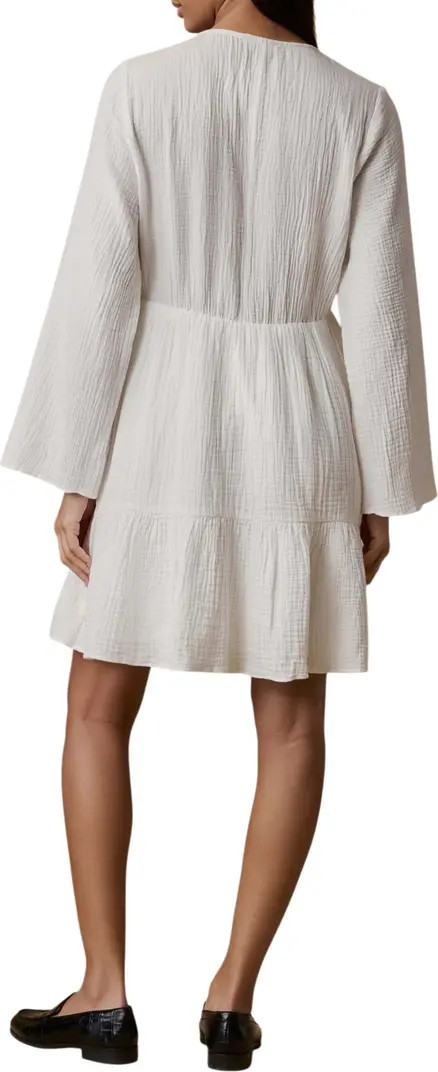 Faherty Dune Oceana Long Sleeve Organic Cotton Gauze Dress | Nordstromrack | Nordstrom Rack