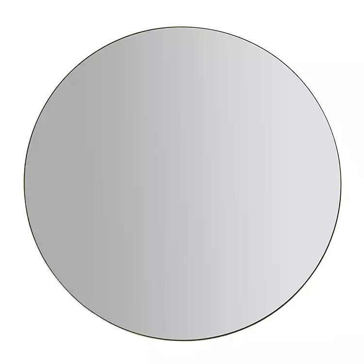 Champagne Metal Round Wall Mirror | Kirkland's Home