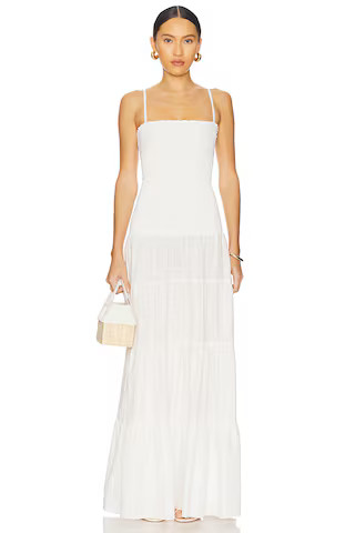 PEIXOTO Clementine Maxi Dress in White Lotus from Revolve.com | Revolve Clothing (Global)