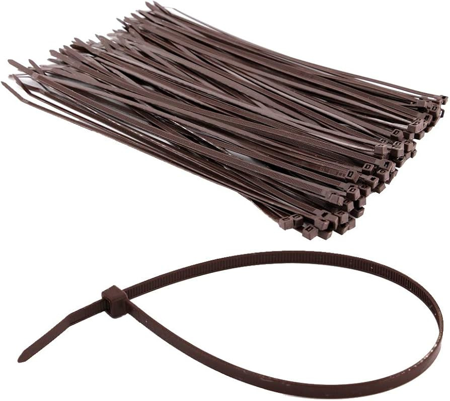 Strong Brown Zip Ties 12 Inch Wood Color Cable Ties Zip Tie, Heavy Duty Gardening Hand Tools Plan... | Amazon (US)