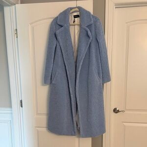 Something Navy Light Blue Teddy Jacket | Poshmark