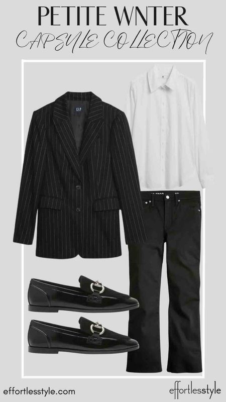 A power winter look with a pinstripe blazer and black jeans 🔥 

#LTKstyletip #LTKshoecrush #LTKSeasonal