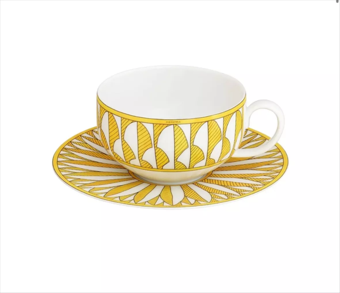 Soleil D'Hermes Tea Cup and Saucer