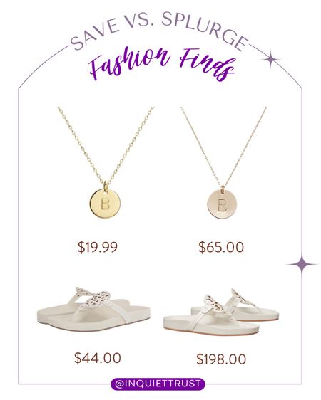 Save vs. Splurge! Check out this affordable and cute necklace and stylish white sandals!
#lookforless #easyoutfit #travellook #giftsforher

#LTKtravel #LTKU #LTKstyletip