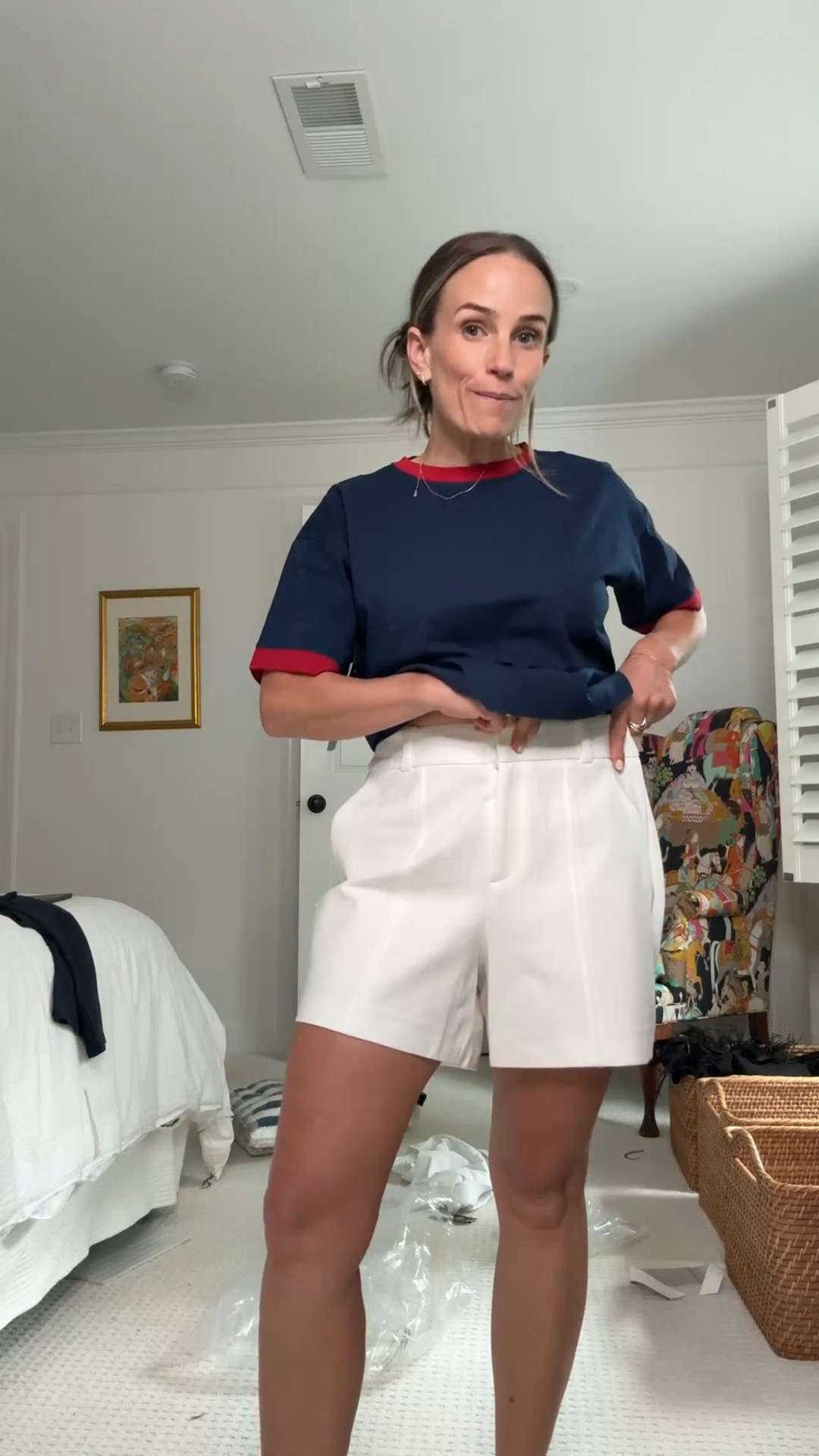 I really like the premise of @classic.six that you don't need a huge wardrobe, just buy high quality basics that will work for all seasons. 

These are too big on me. Even if I size down, the rise will still be an issue and I don't think they come in petite. If you're tall, these would work well. 

I am wearing a size 4.

#LTKSeasonal #LTKPetite #LTKTall