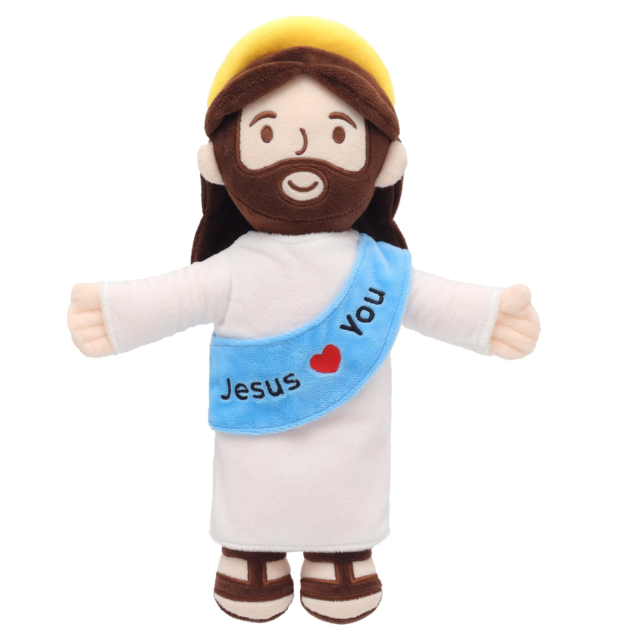 Jesus Plush Jesus Love You Stuffed Doll Christian Religious Plushie Toy for Kids Christmas Easter... | Amazon (US)