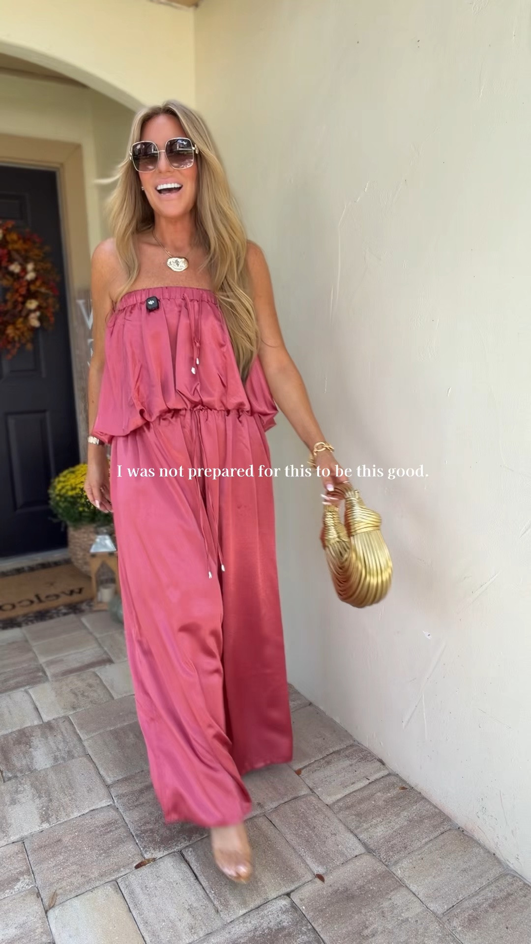 This outfit has me mentally checking into a hotel somewhere on the Mediterranean. The satin, the color, the flow… it just looks SO luxe. And the best part? It’s a two-piece, so both pieces can be styled separately too.

5’7, 136, 36C - Medium

#LTKTravel #LTKSeasonal #LTKootd