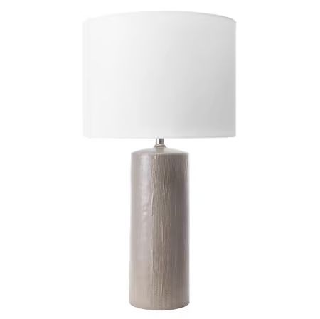 Gray 28-inch Faye Ceramic Table Lamp | Rugs USA