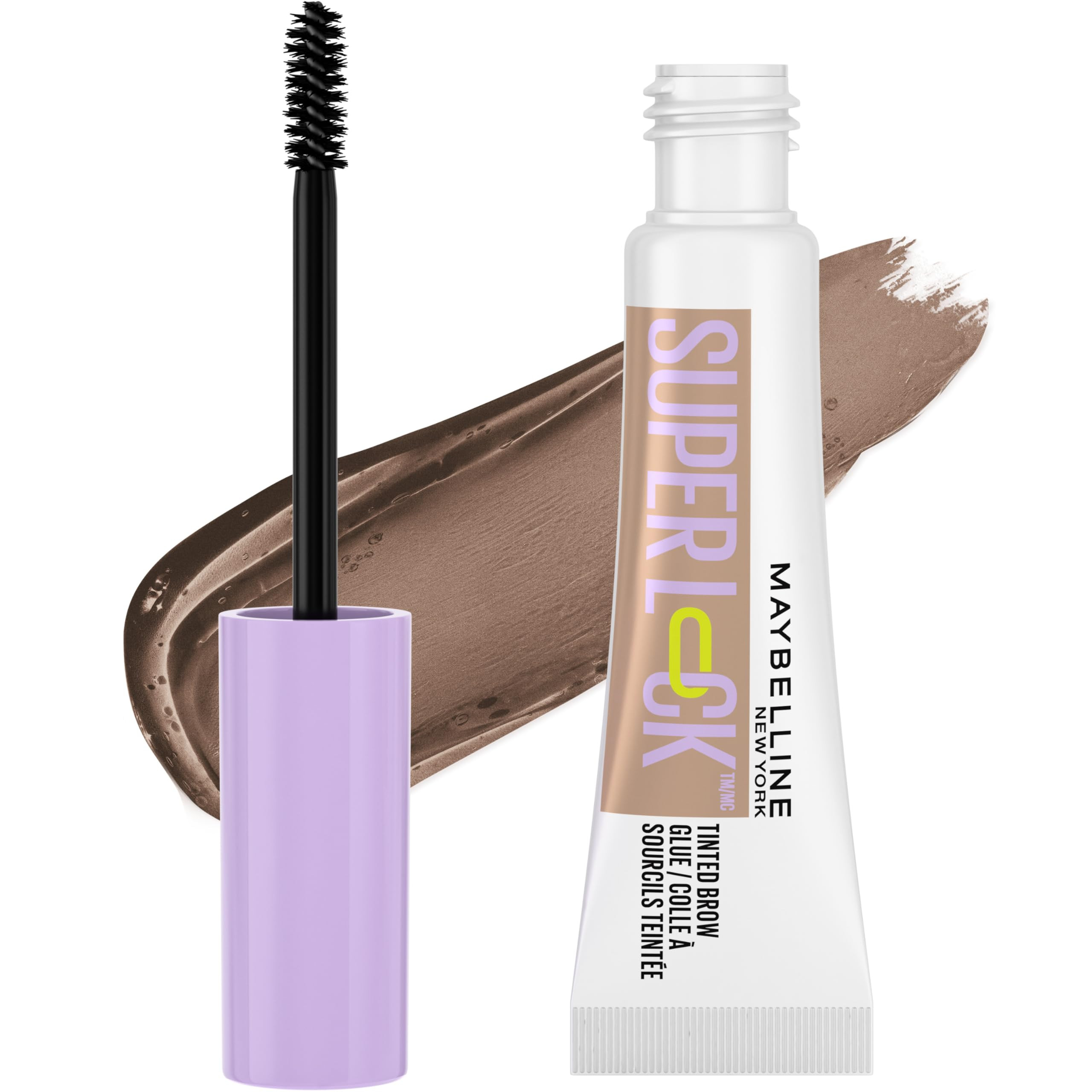 Maybelline Super Lock Brow Glue Eyebrow Gel, Lightweight and Waterproof Tinted Brow Gel For Up To... | Amazon (US)