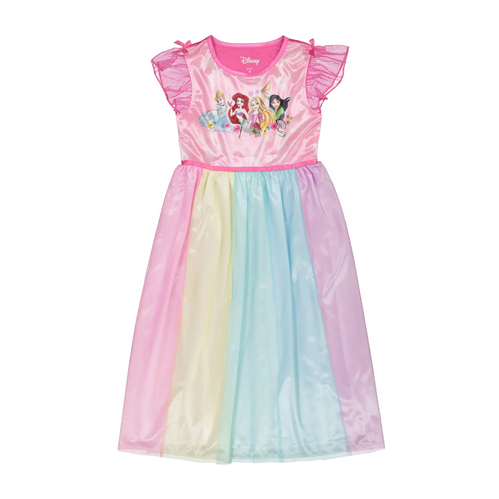 Toddler Girl Disney Princess Cinderella, Ariel, Rapunzel, & Mulan Party Fantasy Nightgown | Kohl's