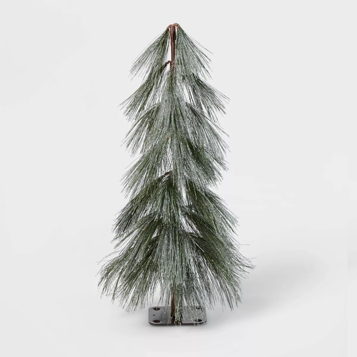 2' Unlit Glittered Downswept Hard Needle Alpine Mini Artificial Christmas Tree - Wondershop™ | Target