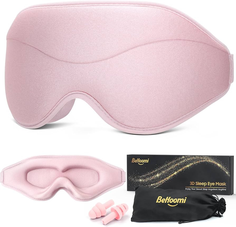 Sleep Mask, Premium Eye Mask for Sleeping, Total Blackout, Super Soft Comfort, Adjustable Fit, Up... | Amazon (US)