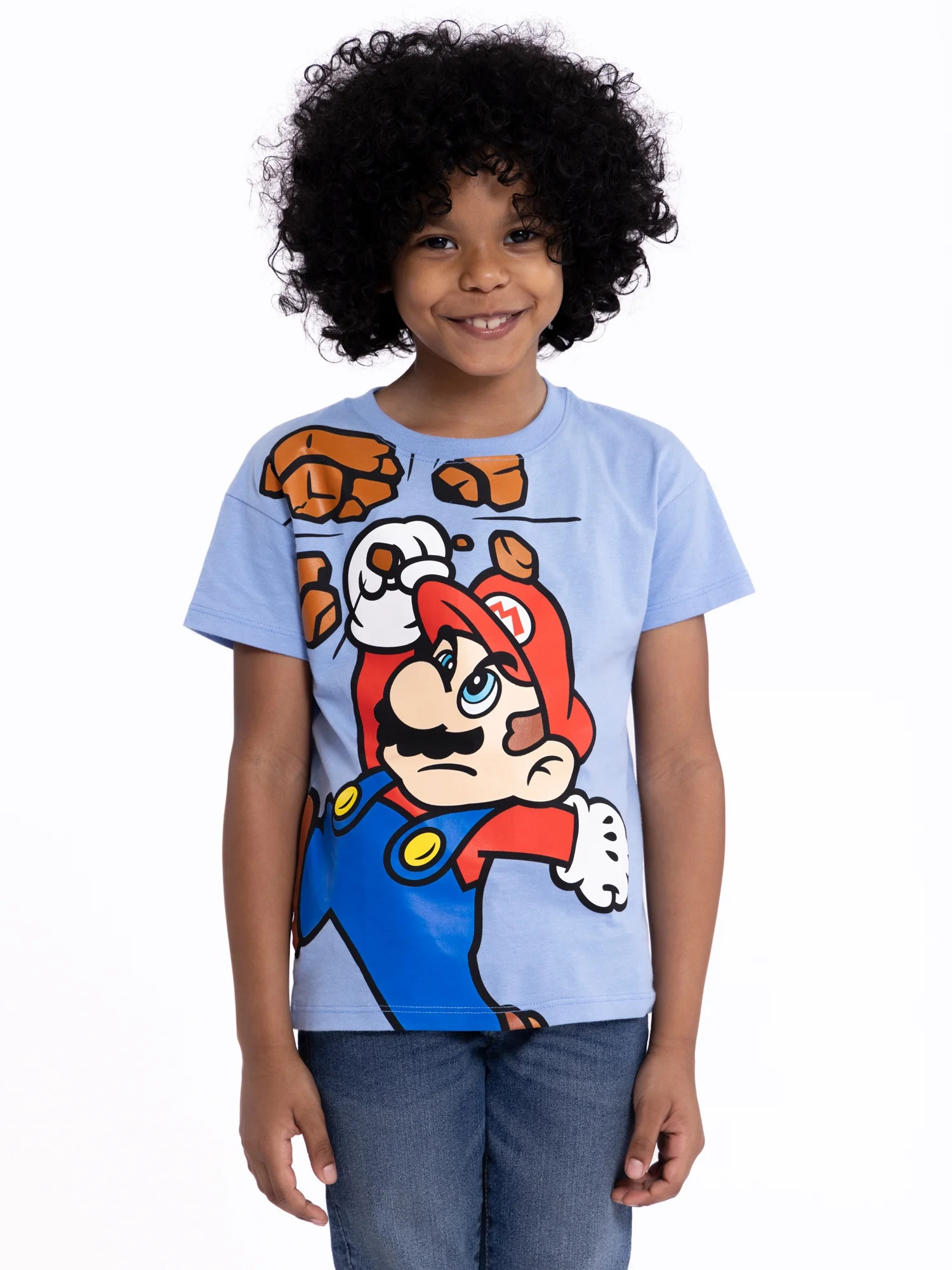 Nintendo Mario Toddler Boys or Girls Short Sleeve Crewneck T-Shirt, Sizes 12M-5T | Walmart (US)