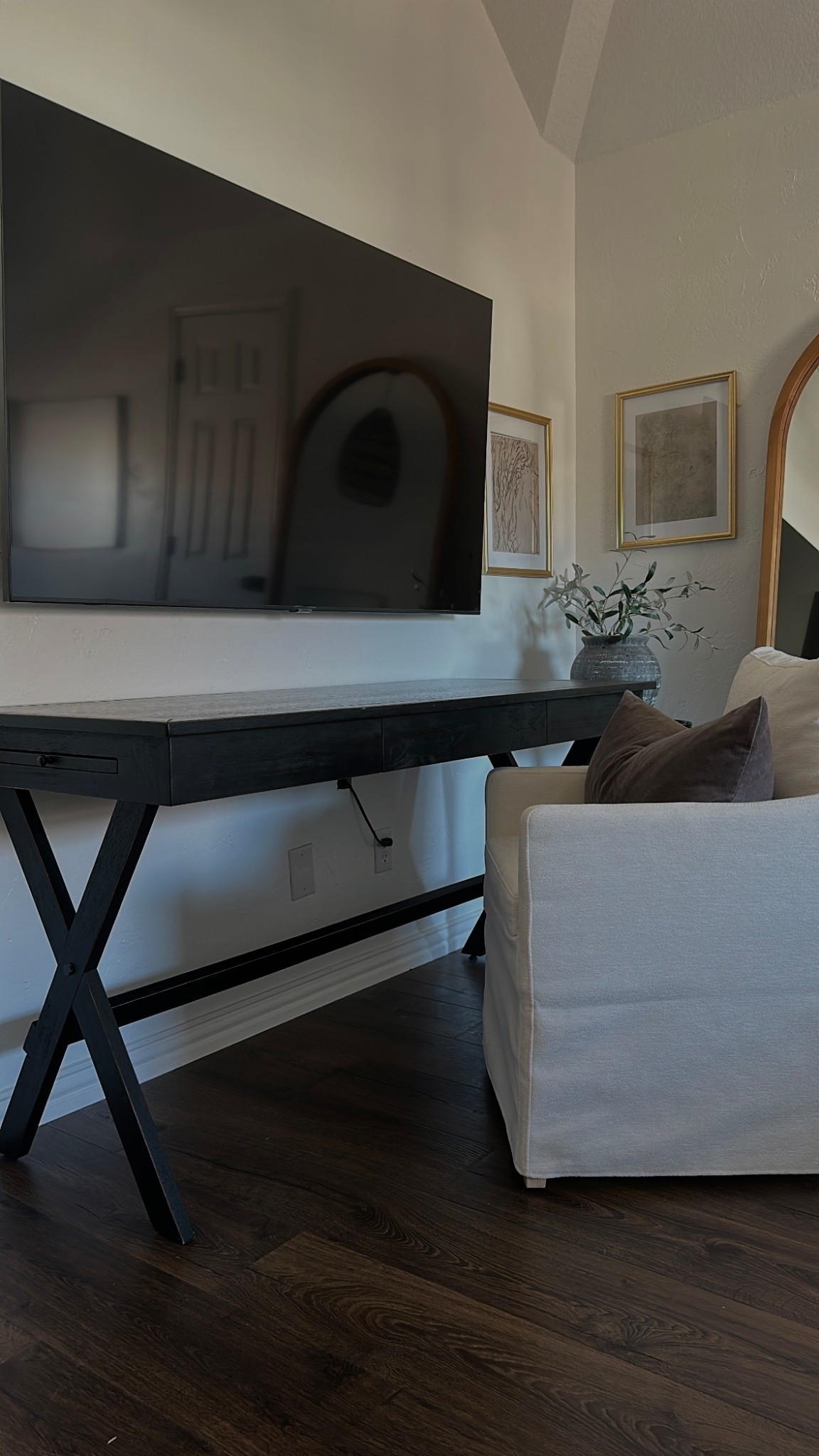 Trying this upholstered dining chair as an office chair and I love it so much! 

#LTKHome