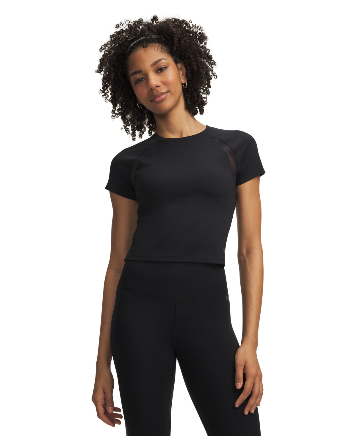 Under Armour Women's Motion Mesh Short-Sleeve Top - Black | Macy's