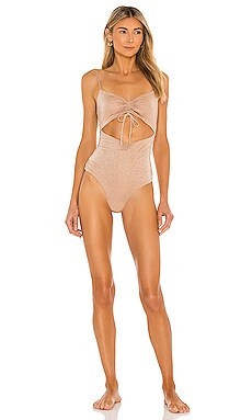 L*SPACE Rumi Classic One Piece in Champagne from Revolve.com | Revolve Clothing (Global)