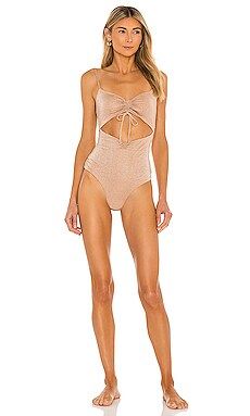 L*SPACE Rumi Classic One Piece in Champagne from Revolve.com | Revolve Clothing (Global)
