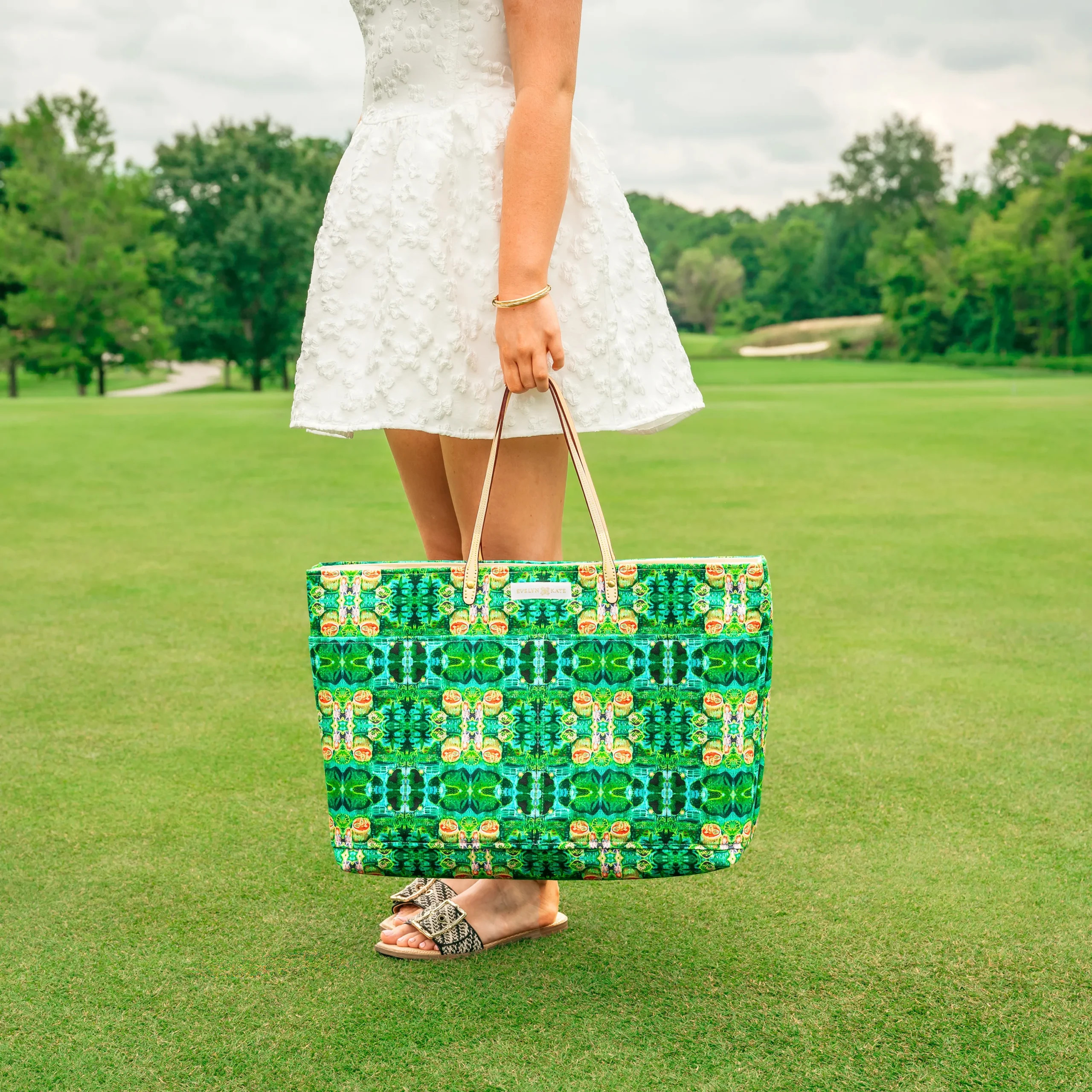 Red Hair Girl, Tea Party Original Canvas Tote - EVELYN & KATE | EVELYN & KATE (US)